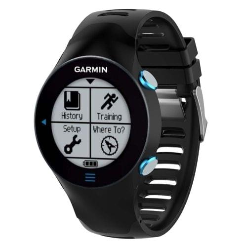 Smart Watch Silicone Wrist Strap Watchband for Garmin Forerunner 610(Black)