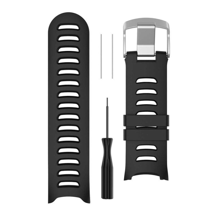 Smart Watch Silicone Wrist Strap Watchband for Garmin Forerunner 610(Black)