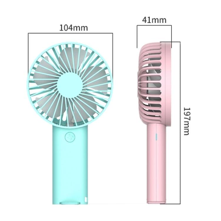 Lenuo Portable USB Charging Desktop Handheld Electric Fan, Support 3 Speed Control(Green)