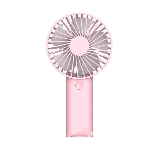 Lenuo Portable USB Charging Desktop Handheld Electric Fan, Support 3 Speed Control(Pink)