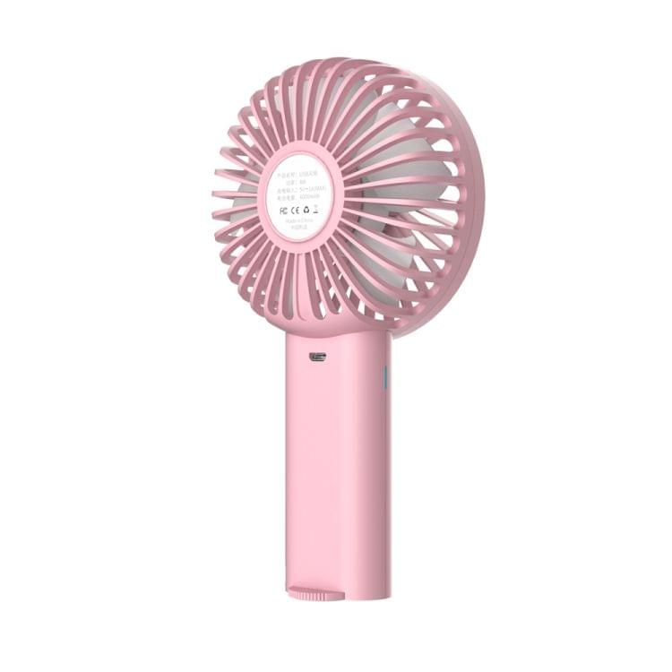 Lenuo Portable USB Charging Desktop Handheld Electric Fan, Support 3 Speed Control(Pink)