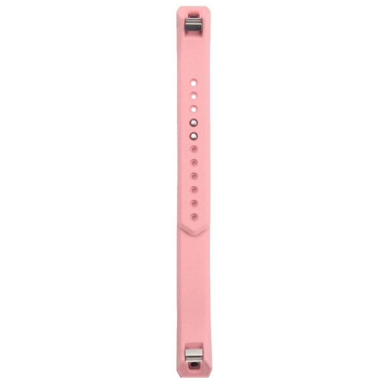 For Fitbit Alta Watch Oblique Texture Silicone Watchband, Small Size, Length: about 18.5cm(Pink)