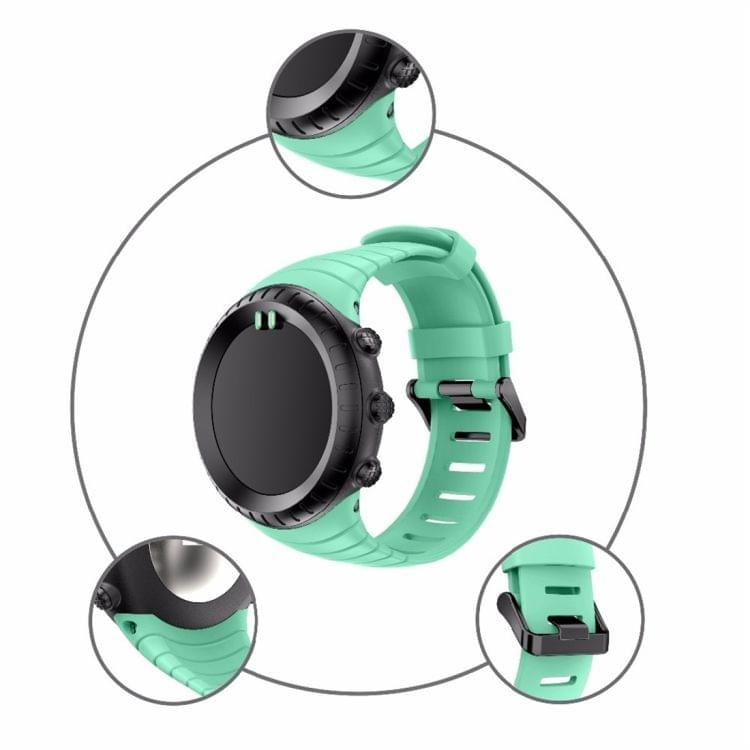 Smart Watch Silicone Wrist Strap Watchband for Suunto Core(Mint Green)
