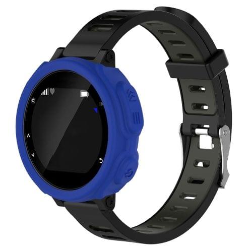 Solid Color Silicone Watch Protective Case for Garmin F235 / F750(Blue)