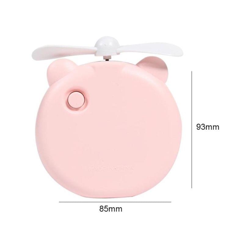 Multi-Function Cartoon Portable Three-In-One Mini USB Small Fan，Style Random Delivery(Pink)