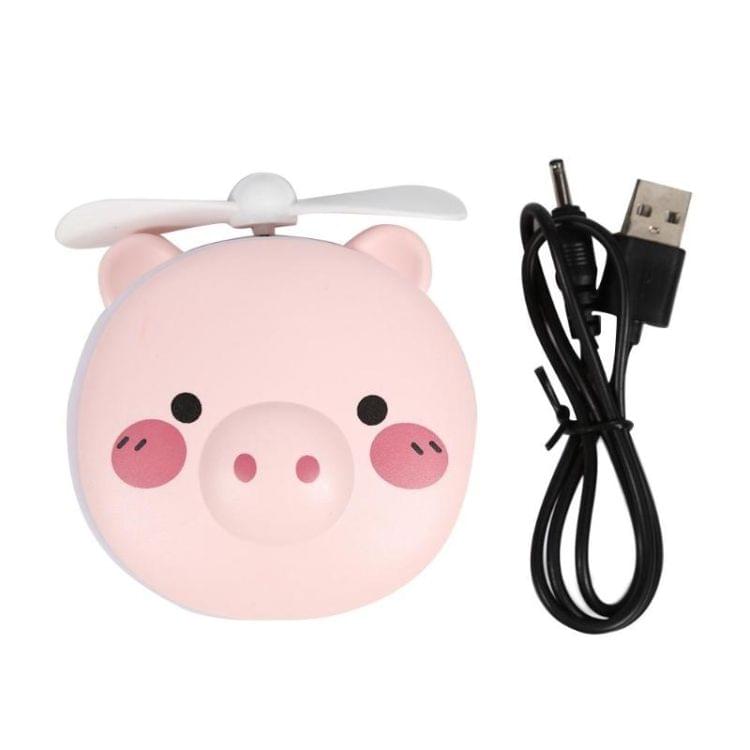 Multi-Function Cartoon Portable Three-In-One Mini USB Small Fan，Style Random Delivery(Pink)