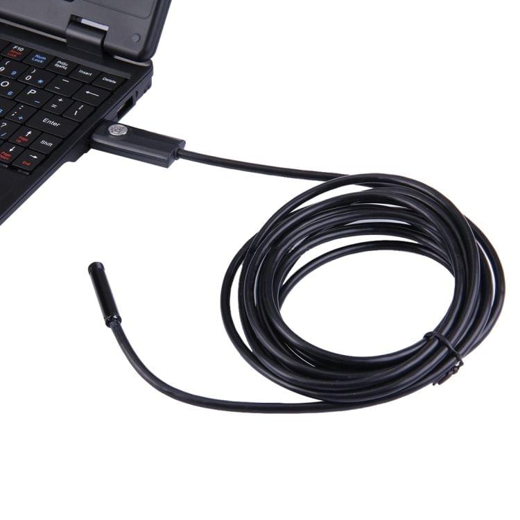 2 in 1 Micro USB & USB Endoscope Waterproof Snake Tube Inspection Camera with 6 LED for Newest OTG Android Phone, Length: 5m, Lens Diameter: 7mm
