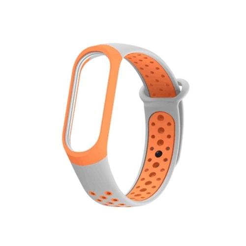 Colorful Silicone Wrist Strap Watch Band for Xiaomi Mi Band 3 & 4 (Orange)