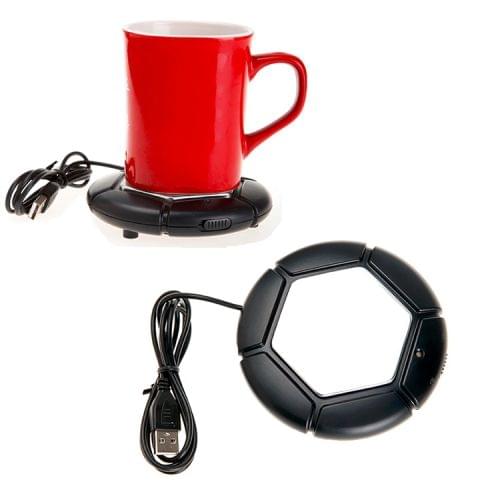 Football Design USB Electronic Mug Cup Warmer Tea Coffee Drinks Heating Mat Pad with On/Off Switch
