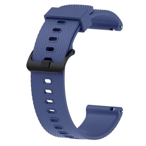 Silicone Sport Wrist Strap for Garmin Vivoactive 3 20mm (Dark Blue)