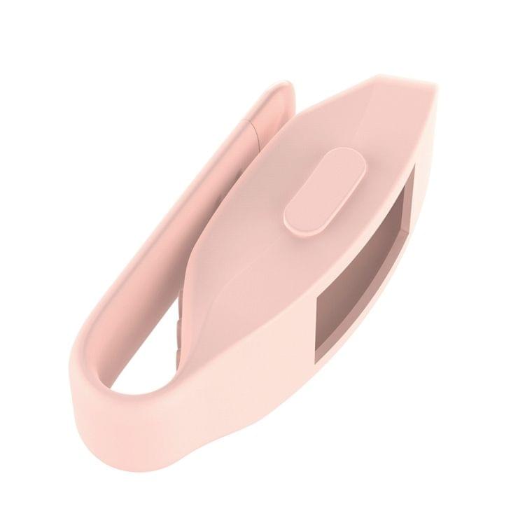 Smart Watch Silicone Clip Button Protective Case for Fitbit Inspire HR(Pink)