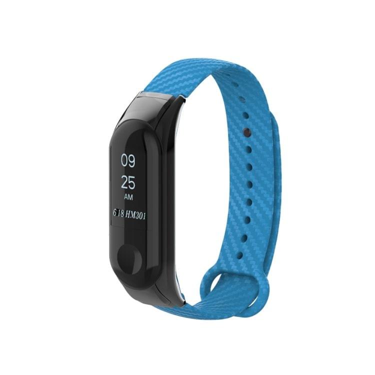 For Xiaomi Mi Band 2 carbon fiber Replacement Wristbands Bracelet, Host not Included(Blue)