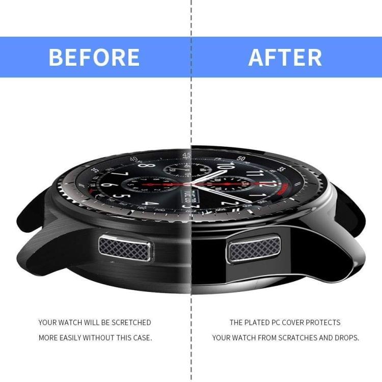 TPU Plated Shockproof Case for Samsung Gear S3 Frontier Smartwatch 42mm(Black)