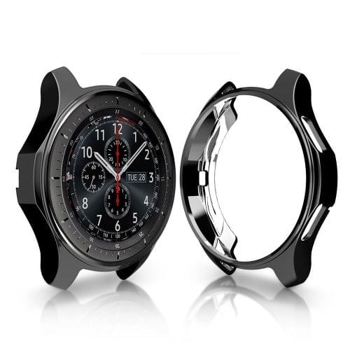 TPU Plated Shockproof Case for Samsung Gear S3 Frontier Smartwatch 42mm(Black)