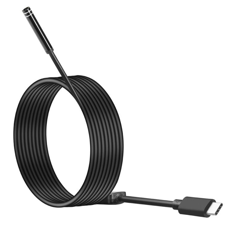 USB-C / Type-C Endoscope Waterproof IP67 Snake Tube Inspection Camera with 8 LED & USB Adapter, Length: 3m, Lens Diameter: 7mm