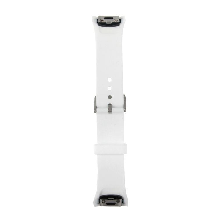 For Samsung Gear S2 Watch Silk Printing Silicone Watchband(White)