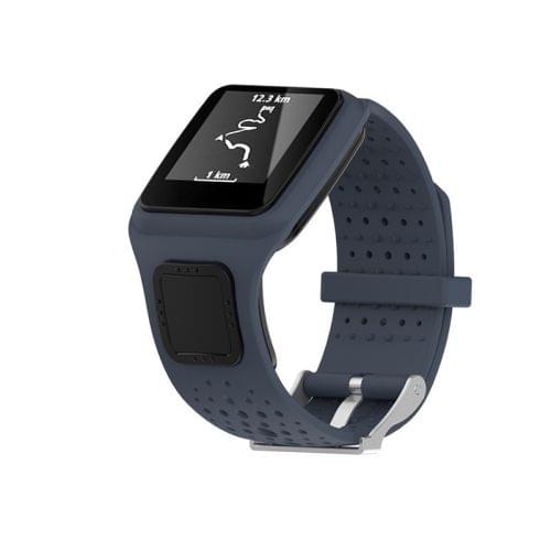 Silicone Sport Wrist Strap for TomTom 1 Series Runner / Cardio(Navy Blue)