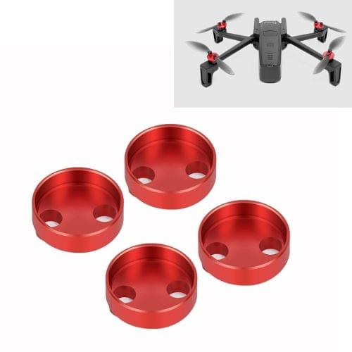 4 PCS Aluminum Alloy Motor Guard Protective Covers Cap for Parrot Anafi Drone (Red)