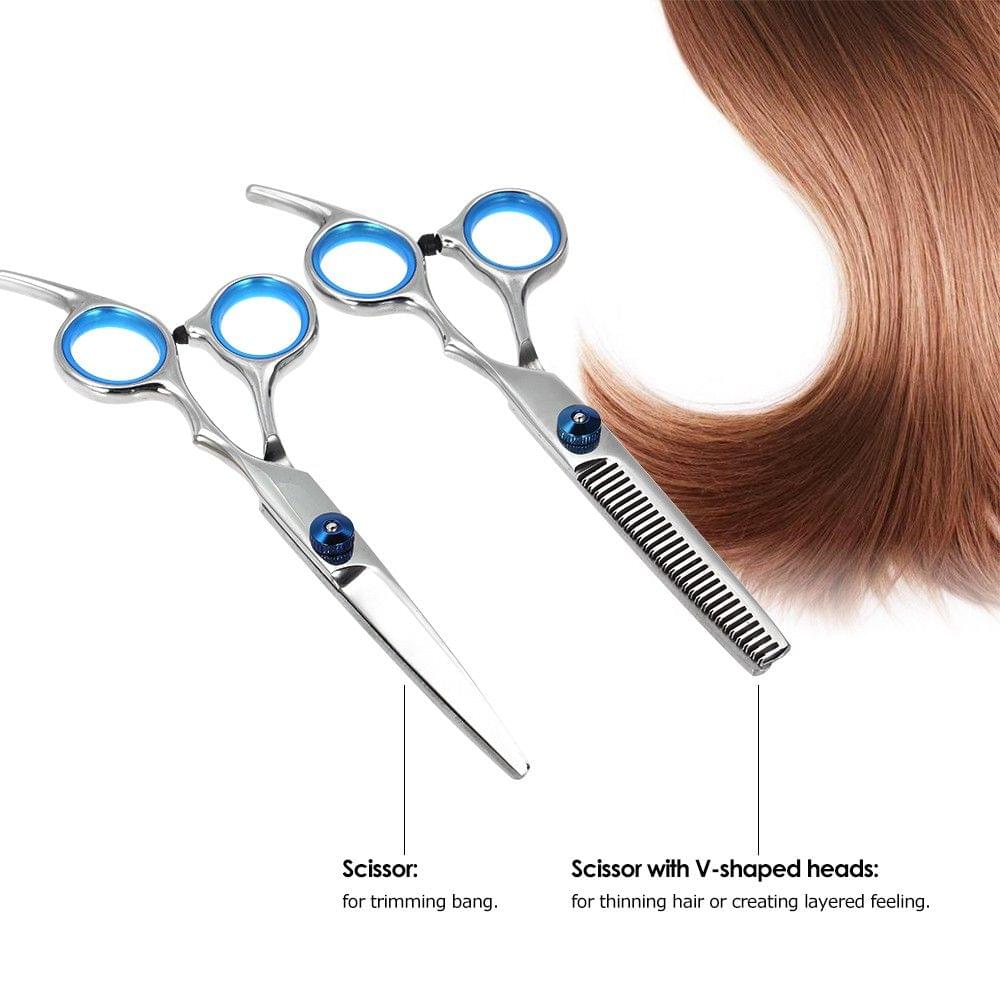 Professional Hair Cutting Scissor Set Barber Shea Hair Thinning Kit Salon Home Hairdressing Tool