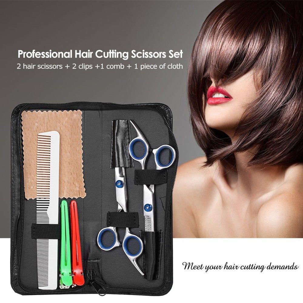 Professional Hair Cutting Scissor Set Barber Shea Hair Thinning Kit Salon Home Hairdressing Tool