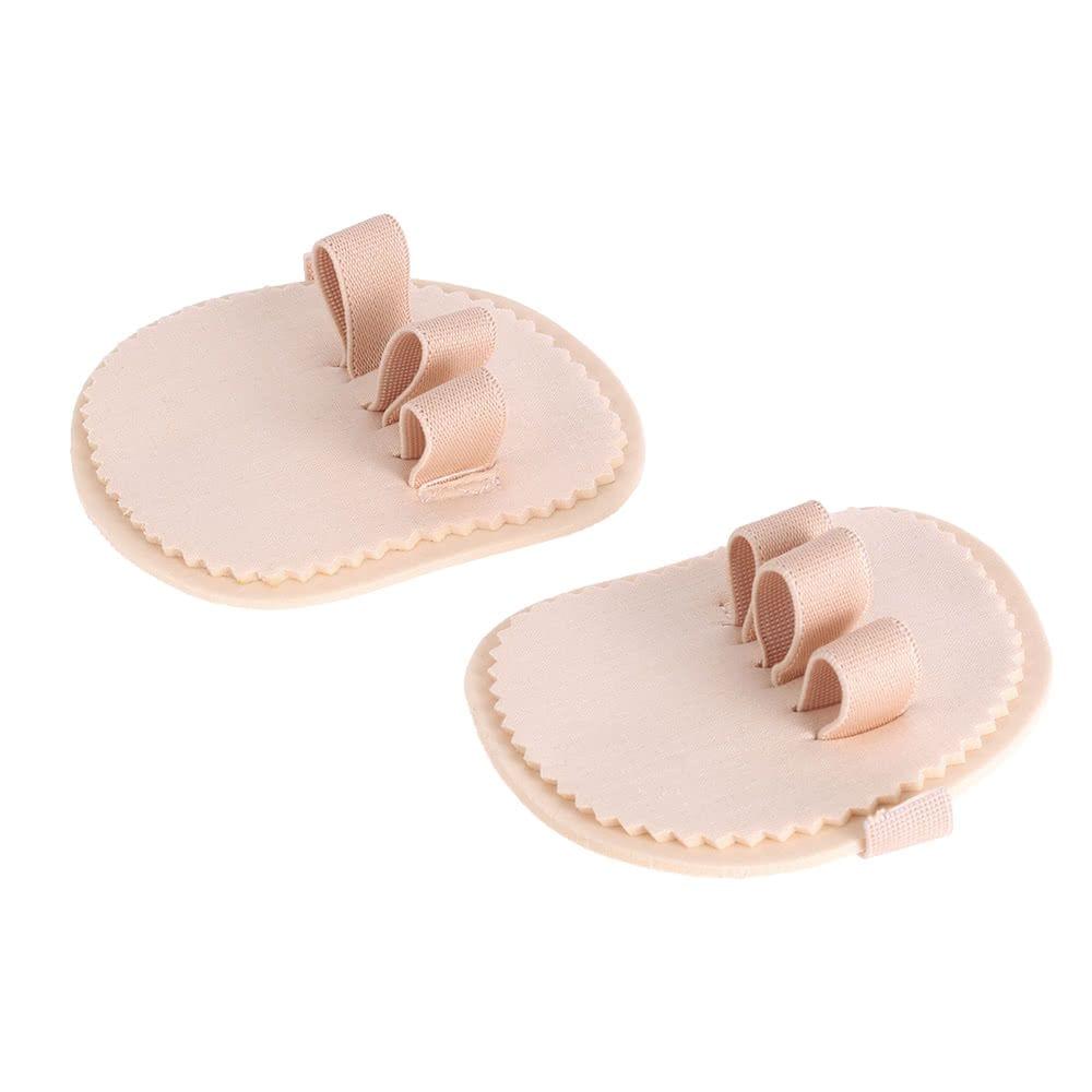 1 Pair Hallux Valgus Protector Bunion Corrector Finger Toe Separator Divider Spreader 3 Holes Thumb Valgus Guard Feet Care Tool