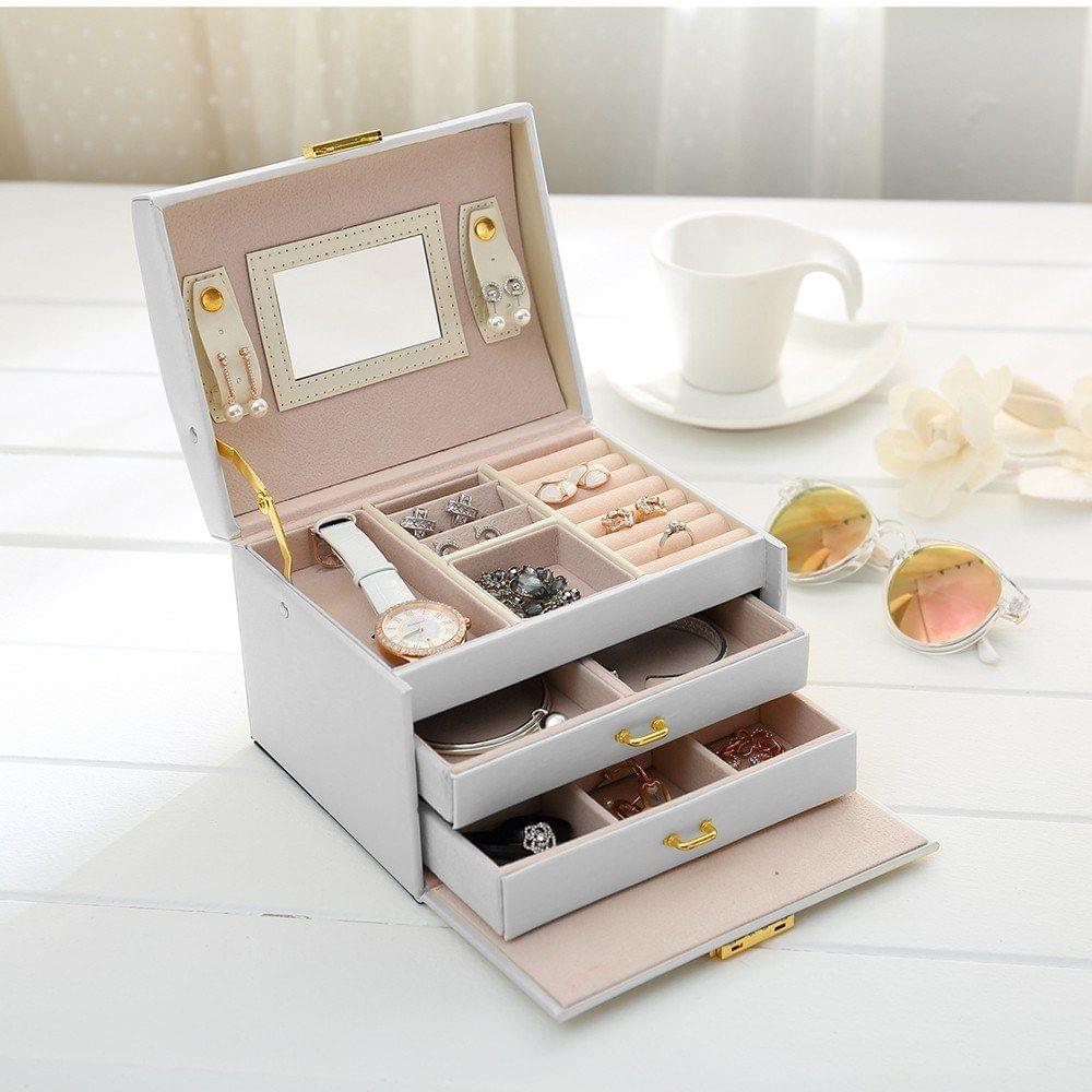 Fashionable PU Leather Jewelry Box