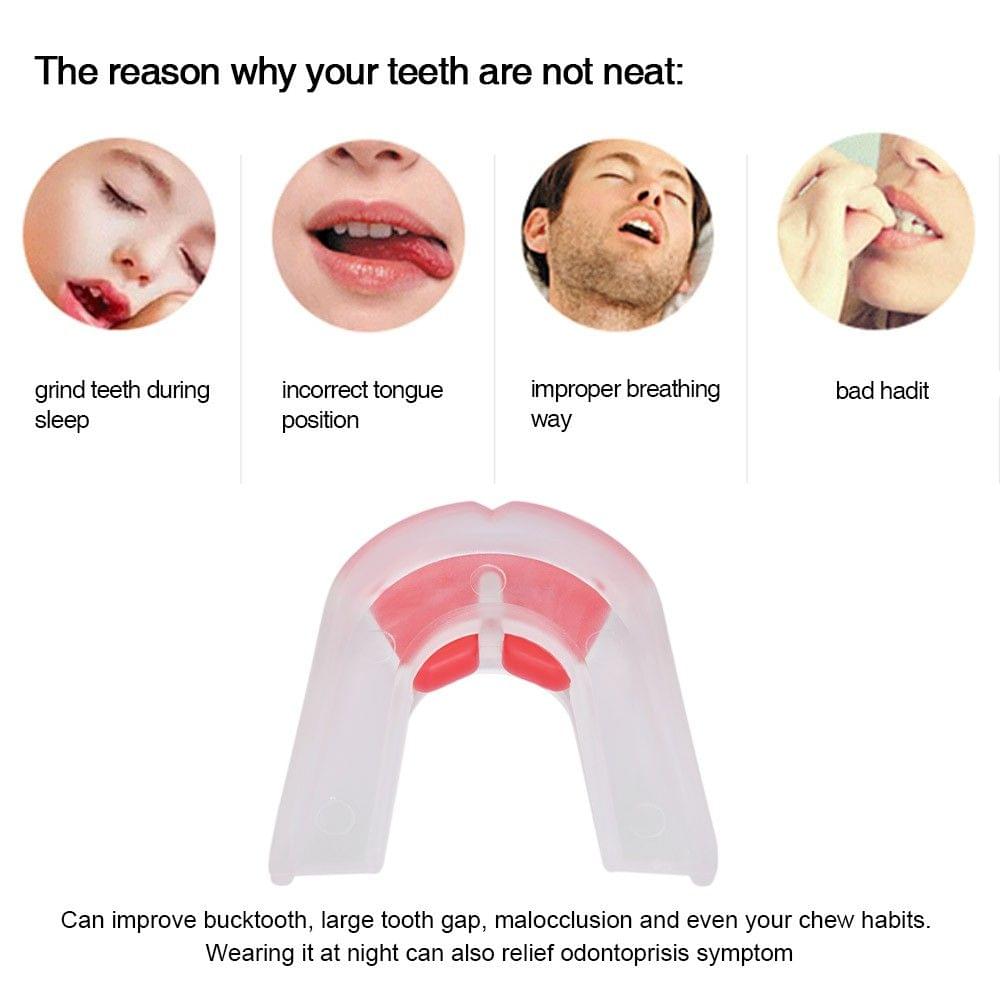 1Pc Silicone Teeth Orthodontic Trainer Tooth Alignment Appliance Teeth Orthodontic Retainer Dental Tray Mouthguard With Box