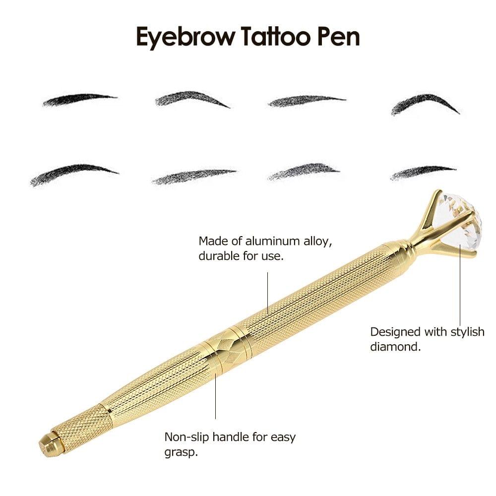 1pc Eyebrow Tattoo Pen Permanent Makeup Manual Eyebrow Microblading Pencil Aluminum Alloy