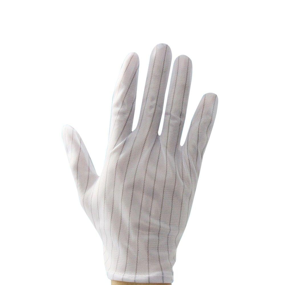 20pcs/Pack Anti-static Gloves Stripe Breathable Working Gloves