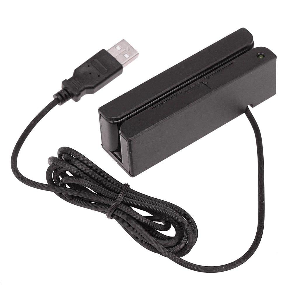 Portable USB Programmable Compatible Magnetic Card Reader Stripe Bidirectional Swipe