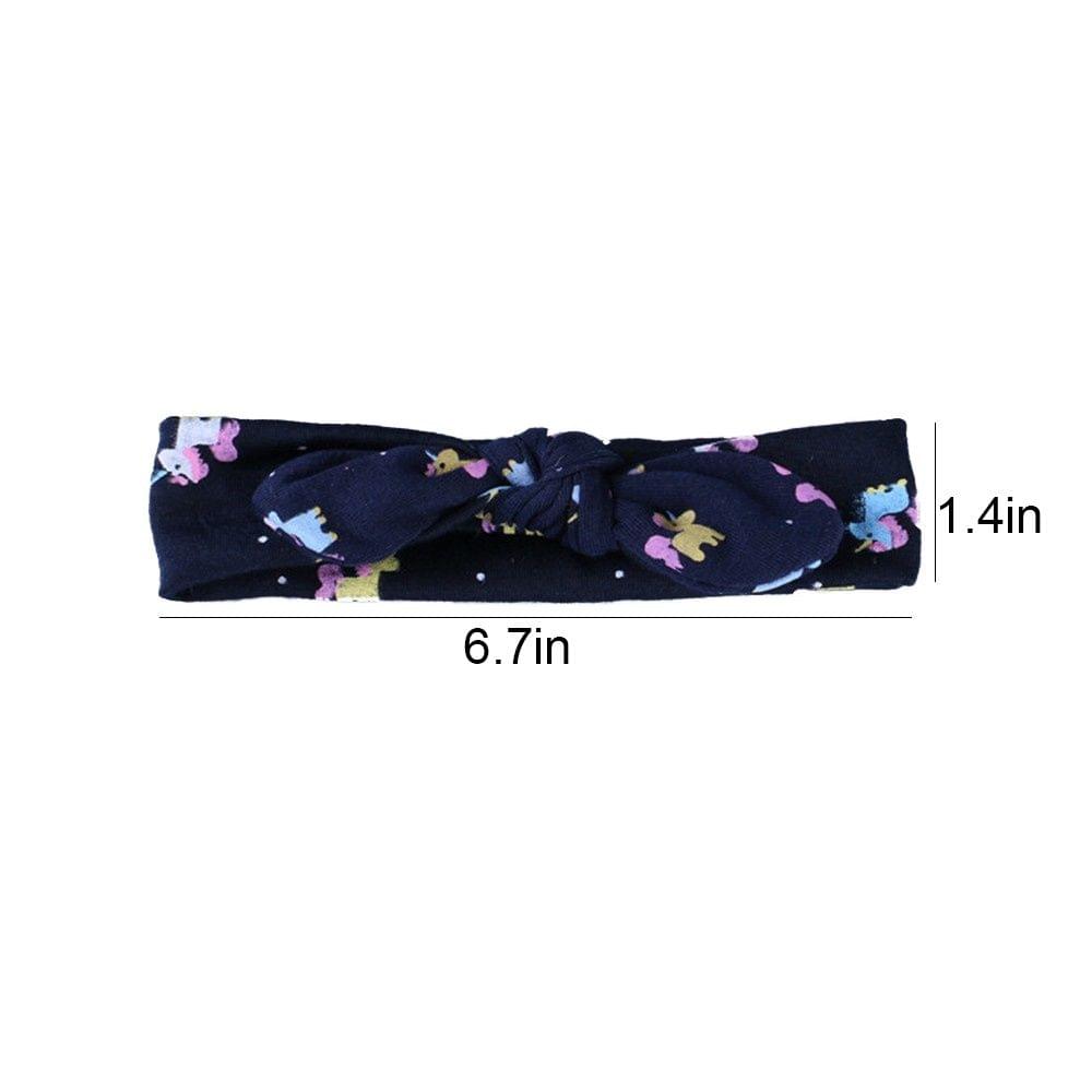 3Pcs Baby Headbands Elastic Knotted Cotton