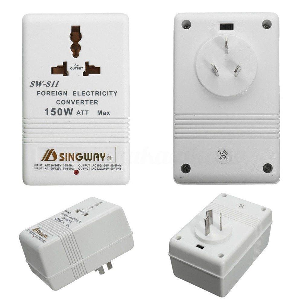Univeal Travel Adapter 150W 240V 110V Step Down & Up Voltage Converter Power Adapter Transformer US to AU Plug