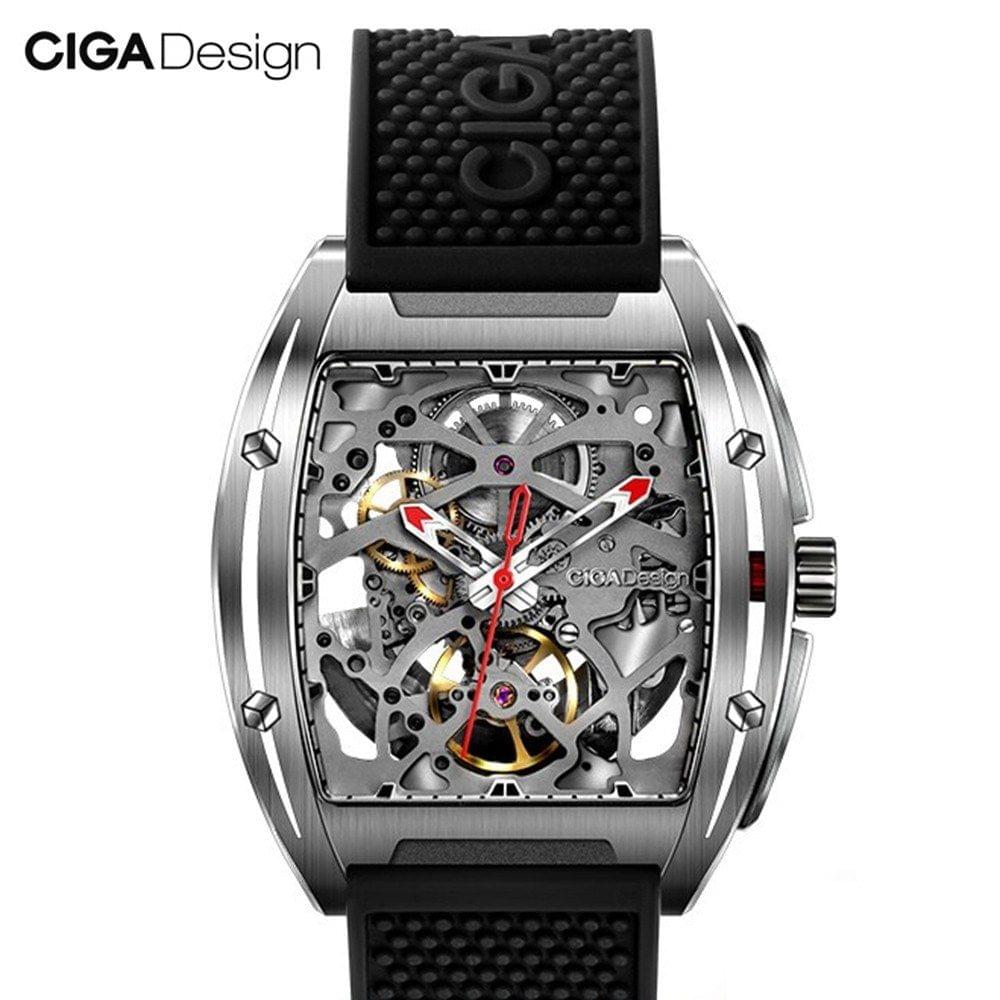 Xiaomi youpin CIGA Design Z Series Automatic Mechanical Watch Self-wind Wrist Watches 3ATM Waterproof Business Men Wristwatches Stainless Steel Case Silicone Strap