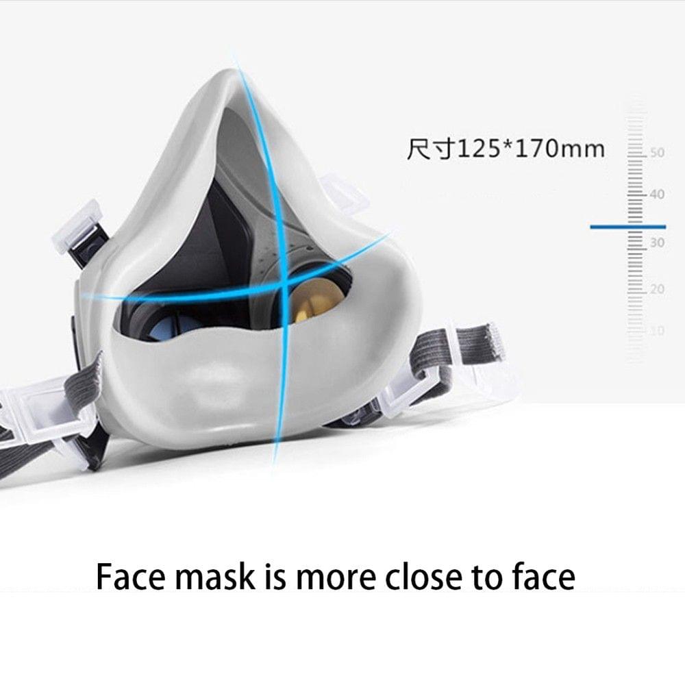 7 in 1 Suit Half Face Mask Gas Mask Respirator Mask Painting Spraying for 6200 Facepiece Gas Mask