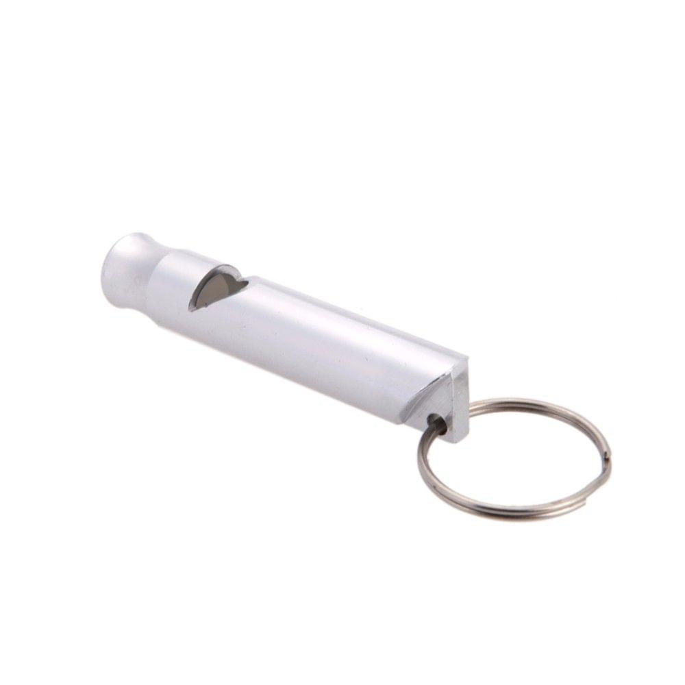 1pcs Mini Emergency Outdoor Hiking Camping Aluminum Survival Whistle with Keychain
