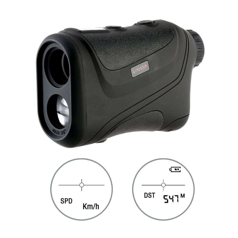 Lixada Range Finder 600M Distance Measurement 18 - 300KM/H Speed Measurement Hunting Golf Telescope Handheld Range Finder