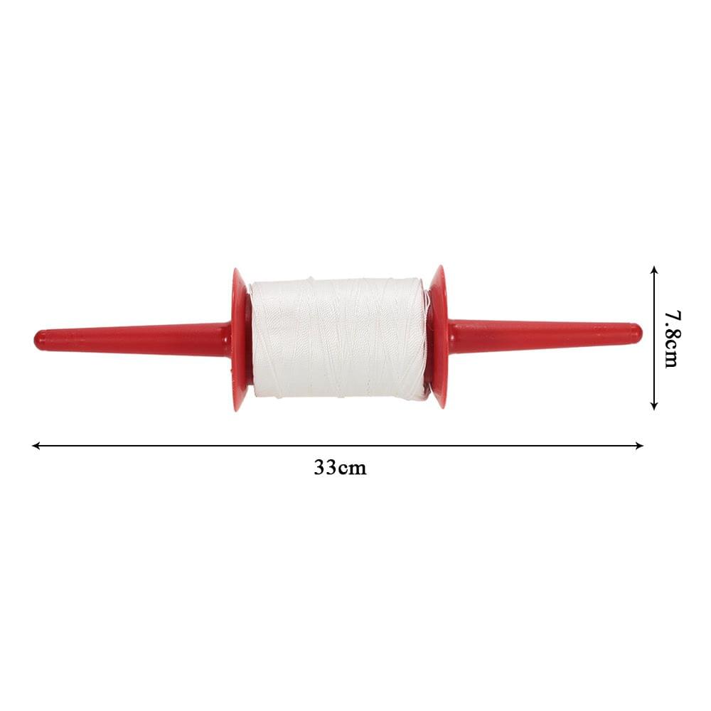 Fast Winding Plastic Hoop Spool with 180m Braided Polyester Line Kite String