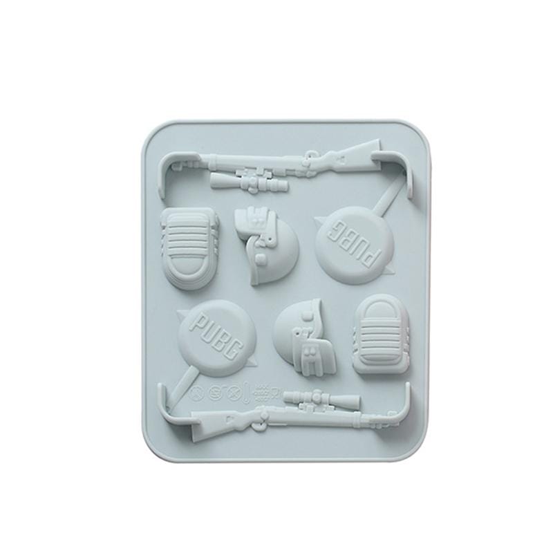 4 PCS Creative Toys Shape Ice Cream Silicone Mold Chocolate Candy Cake DIY Baking Tools (Blue)