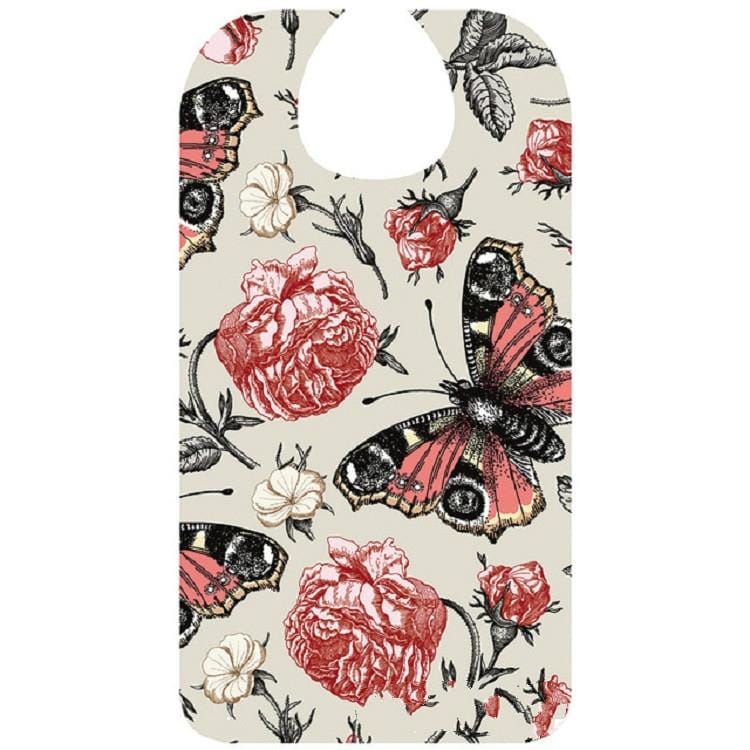 Mysterious Garden Waterproof Flower Printing Adult Eat Bib (03)