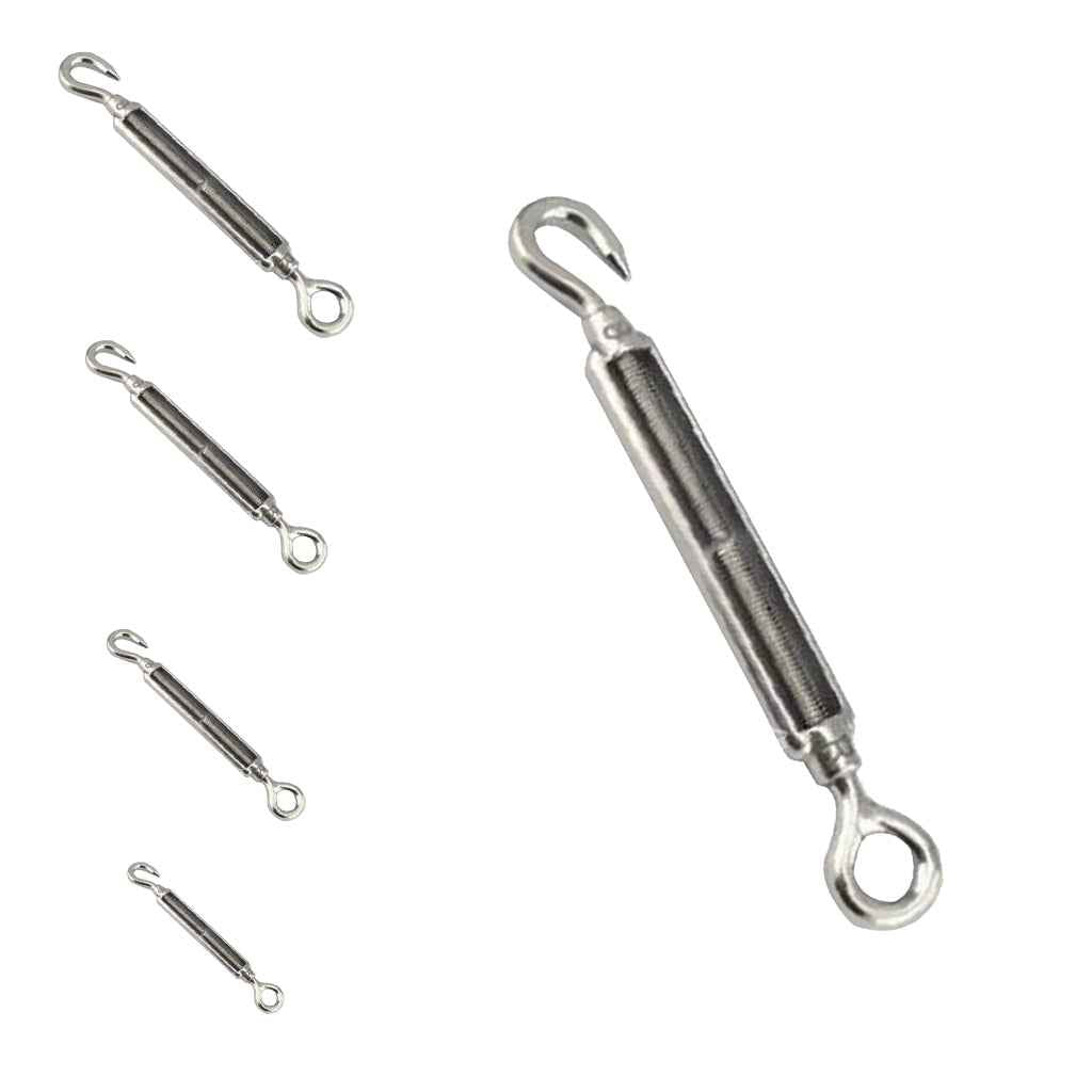 Stainless Steel Hook Eye Turnbuckle Wire Rope Tension Turnbuckle  97mm