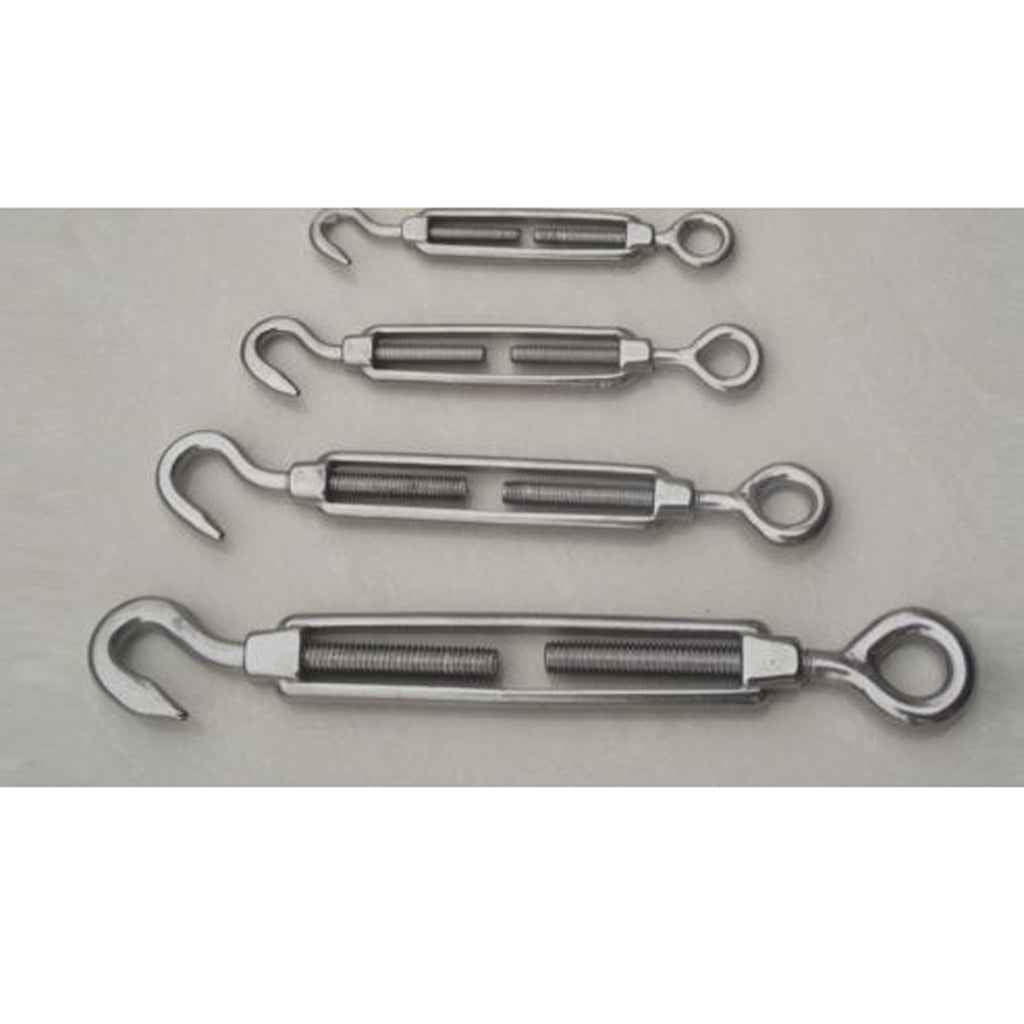 Stainless Steel Hook Eye Turnbuckle Wire Rope Tension Turnbuckle  97mm
