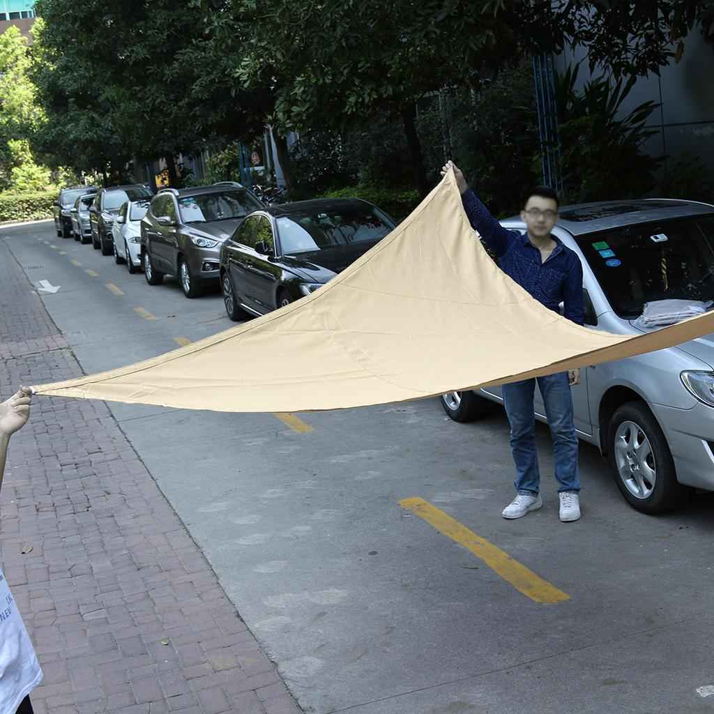 Triangle UV Block Sun Shade Sail Outdoor Pool Deck  3.6m White