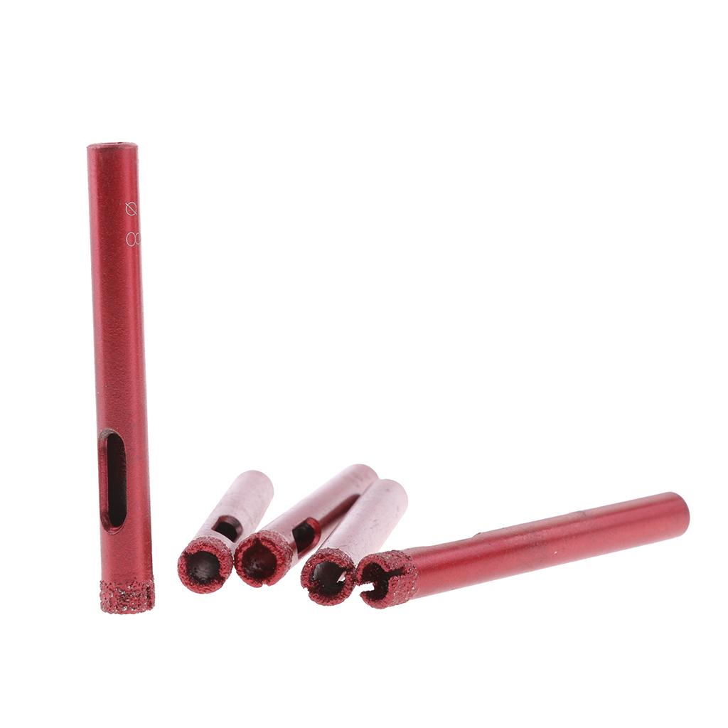 5 Piece Diamond tool drill bit set glass ceramic marble tile 8mm