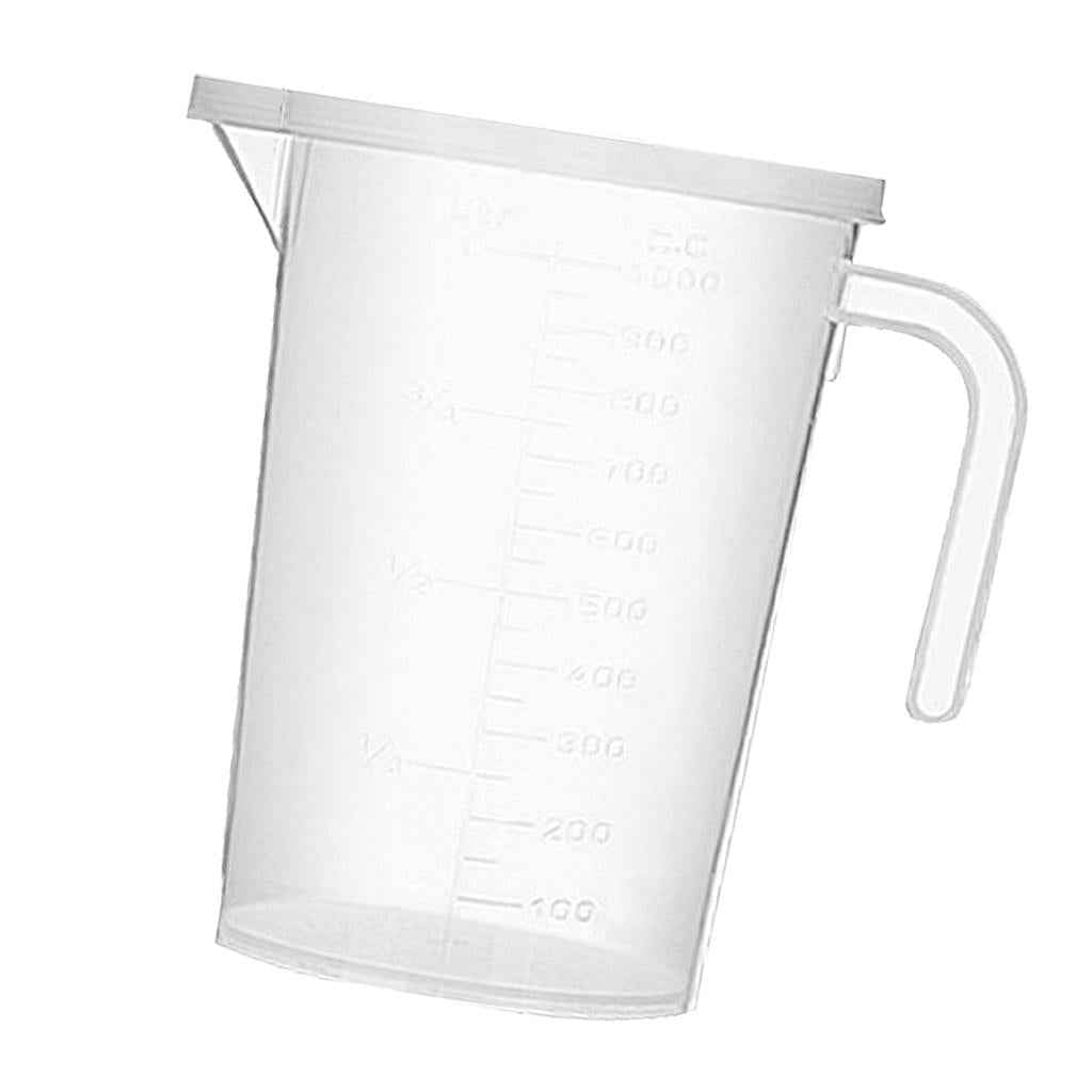 Transparent Kitchen Liquid Scale Measuring Cup Graduated Beaker 1000ml