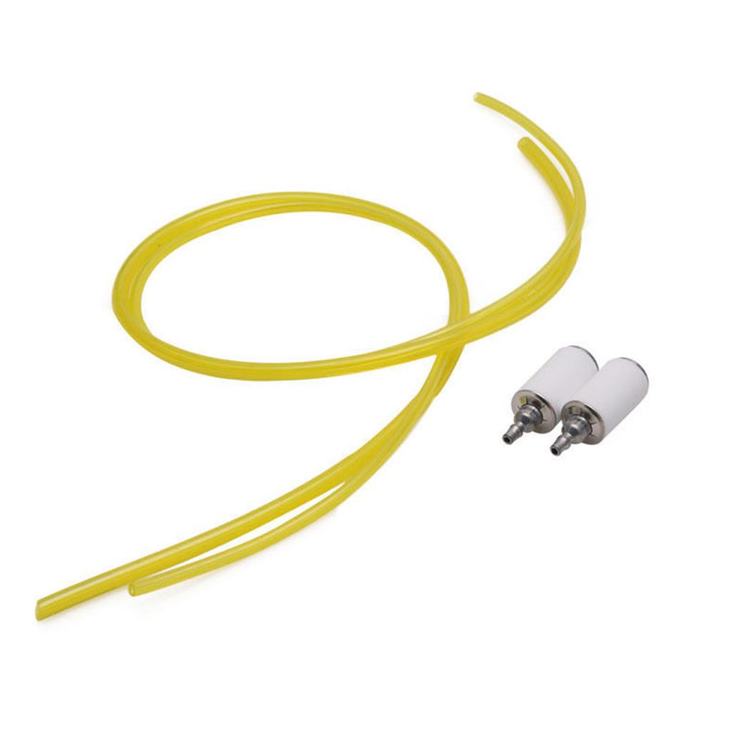 4xFeet Replacement Tygon Petrol Fuel Line Hose 2 Sizes and 2 Fuel Filters Kit