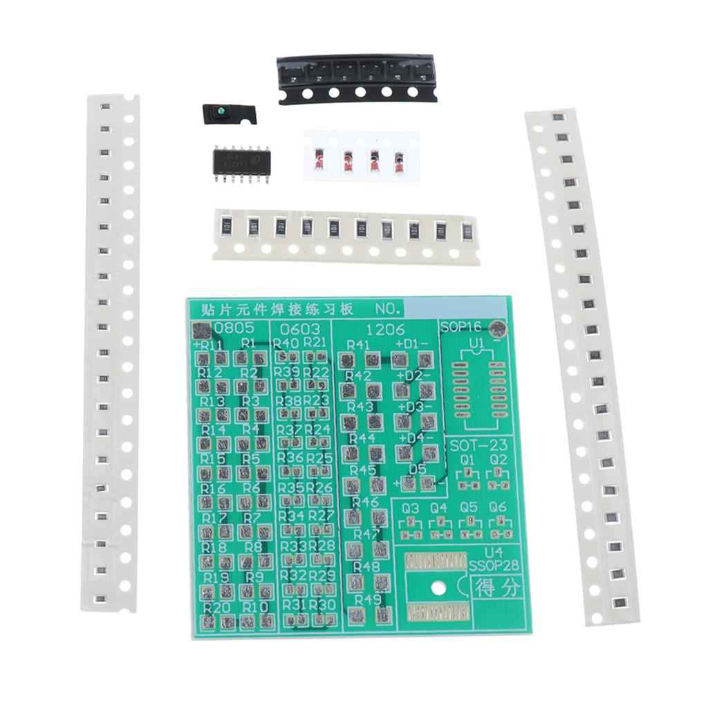 SMD SMT Component Welding Practice Board Soldering Practice DIY Kit