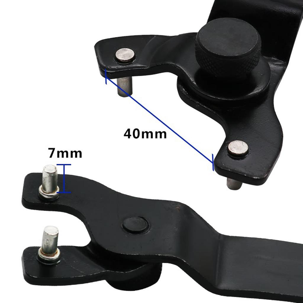 2xAdjustable Pin Spanner Wrench For Angle Grinder Polisher Wheel Nut Remover