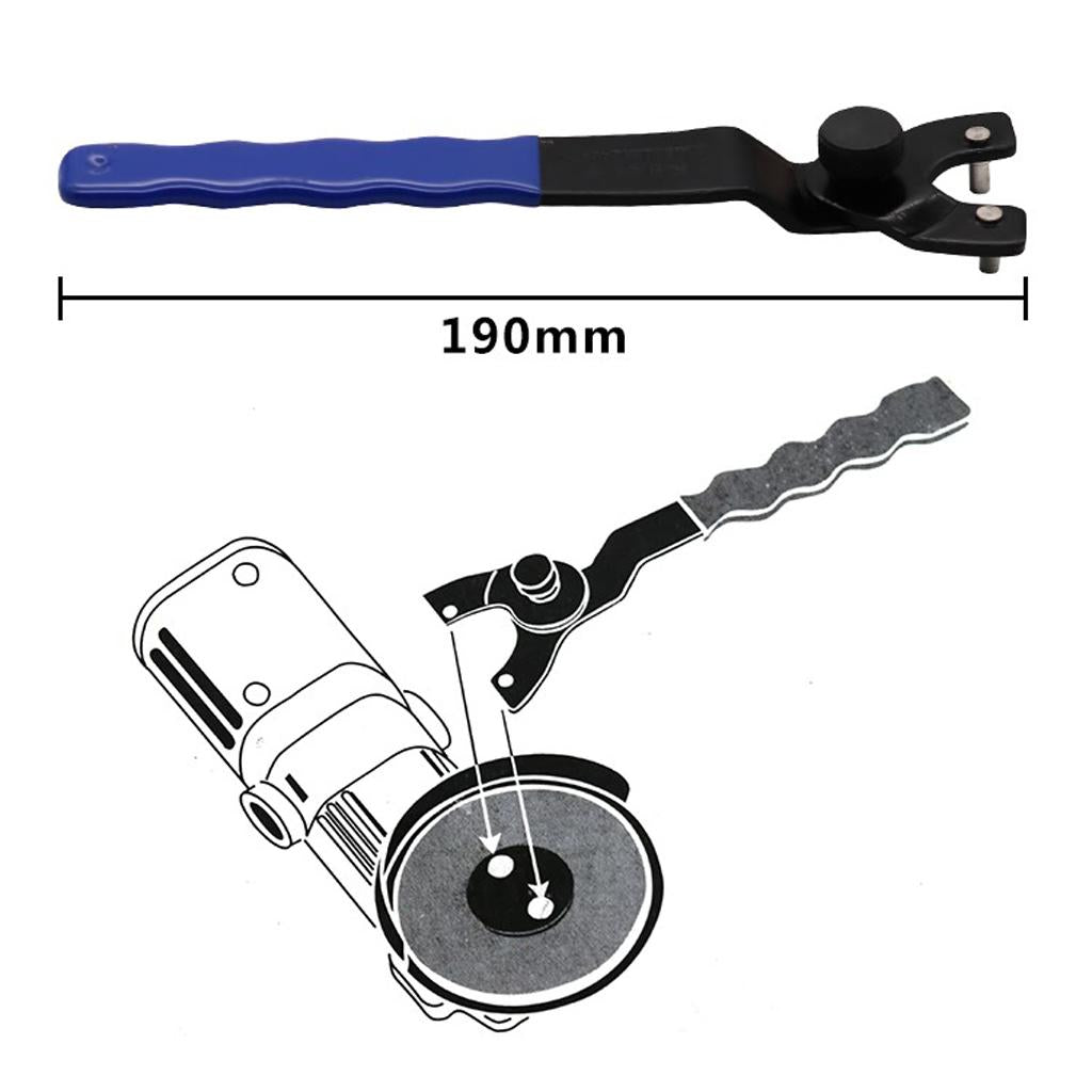 2xAdjustable Pin Spanner Wrench For Angle Grinder Polisher Wheel Nut Remover