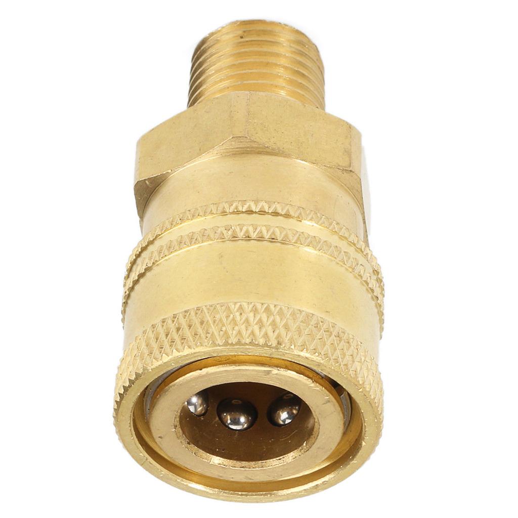 2xPressure Washer Quick Release Mini 12mm female to 1/4 male Brass Coupling