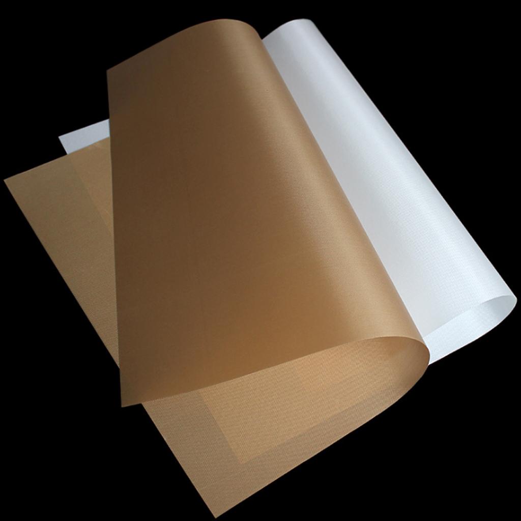 3xKitchen Greaseproof Oven Bakeware Baking Mat Pad Cooking Paper Brown 30x40cm